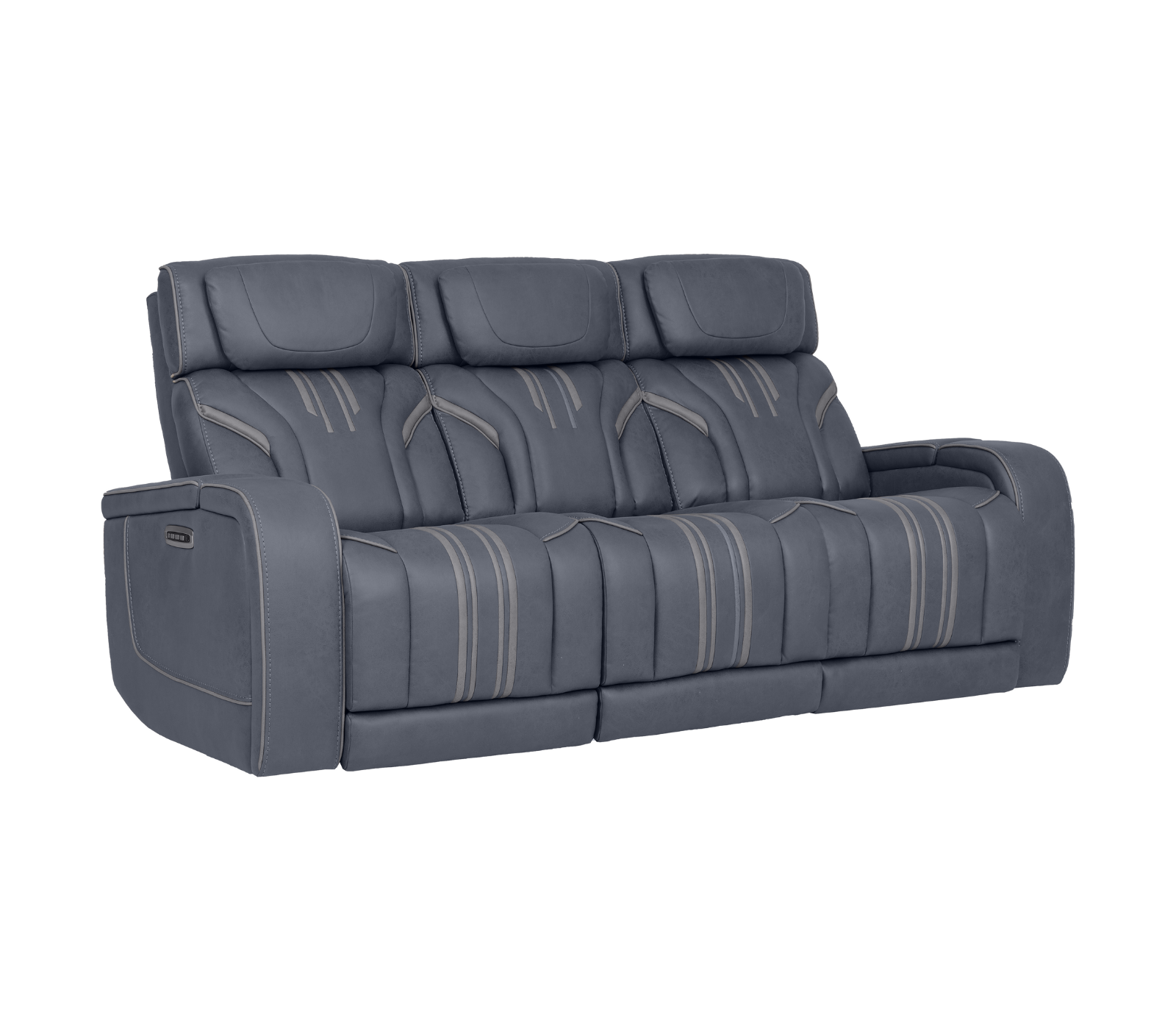 Avenger Sofa - Triple Power, Massage & Audio - Navy Fabric