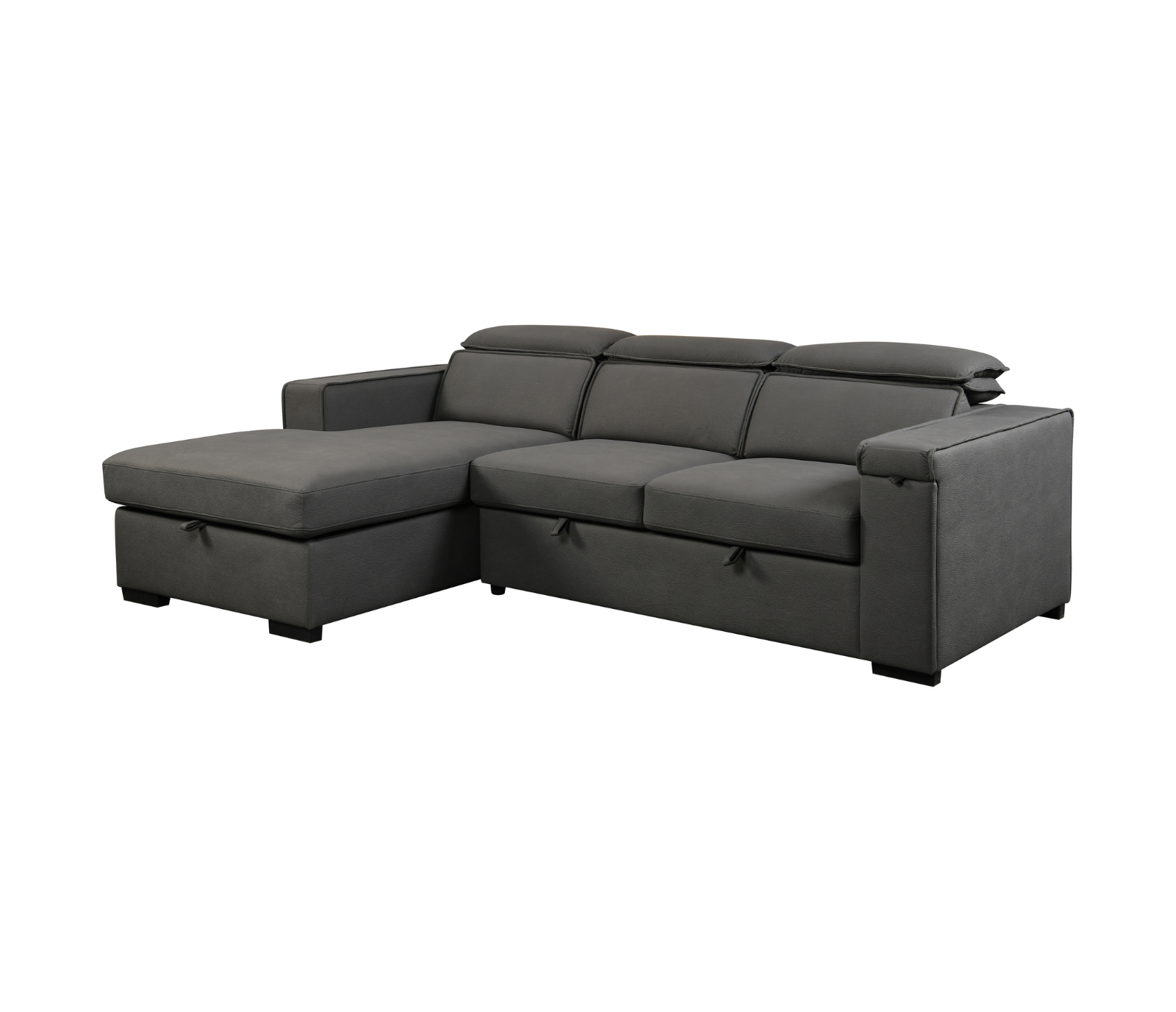 Axela 2 Piece Sectional w/ Pull-Out Sleeper - Cement Fabric
