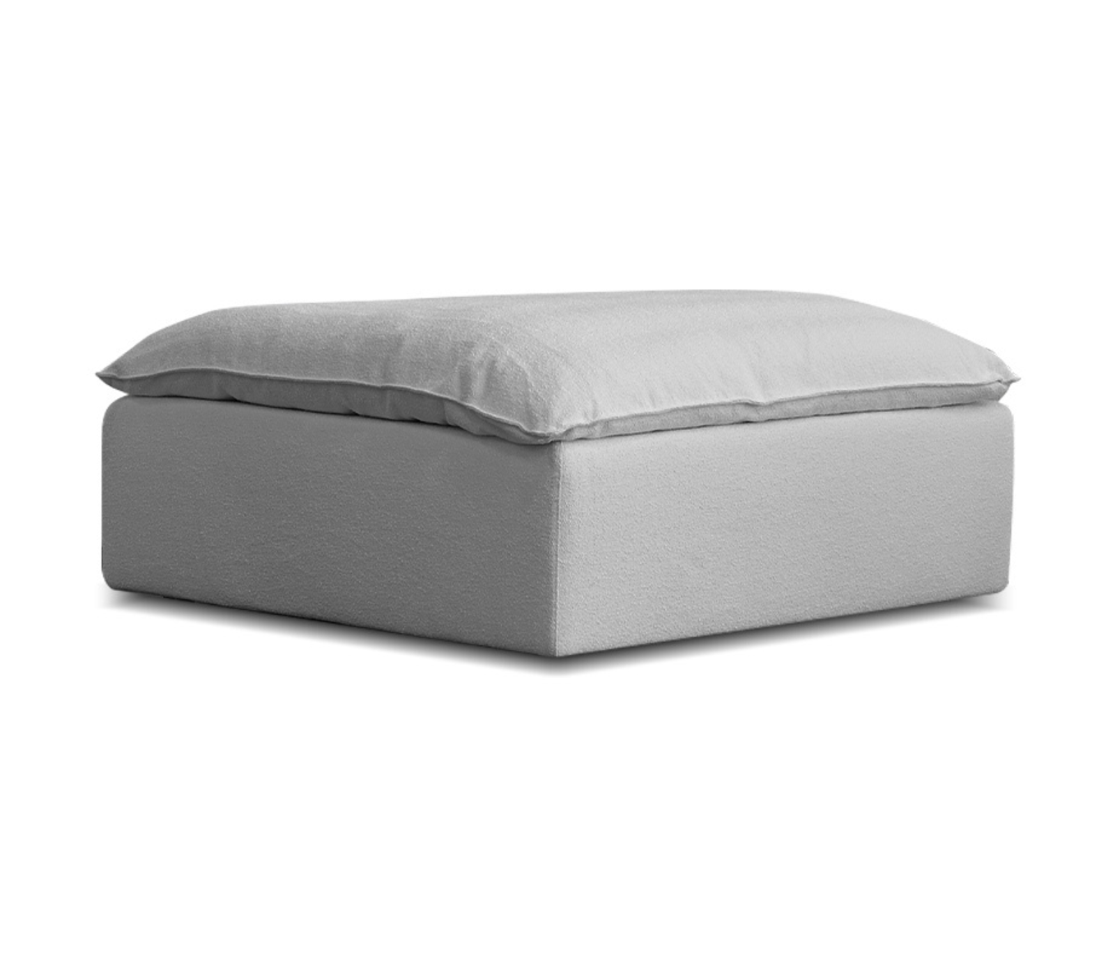 Cloud 99 Ottoman - Silver Sand Fabric