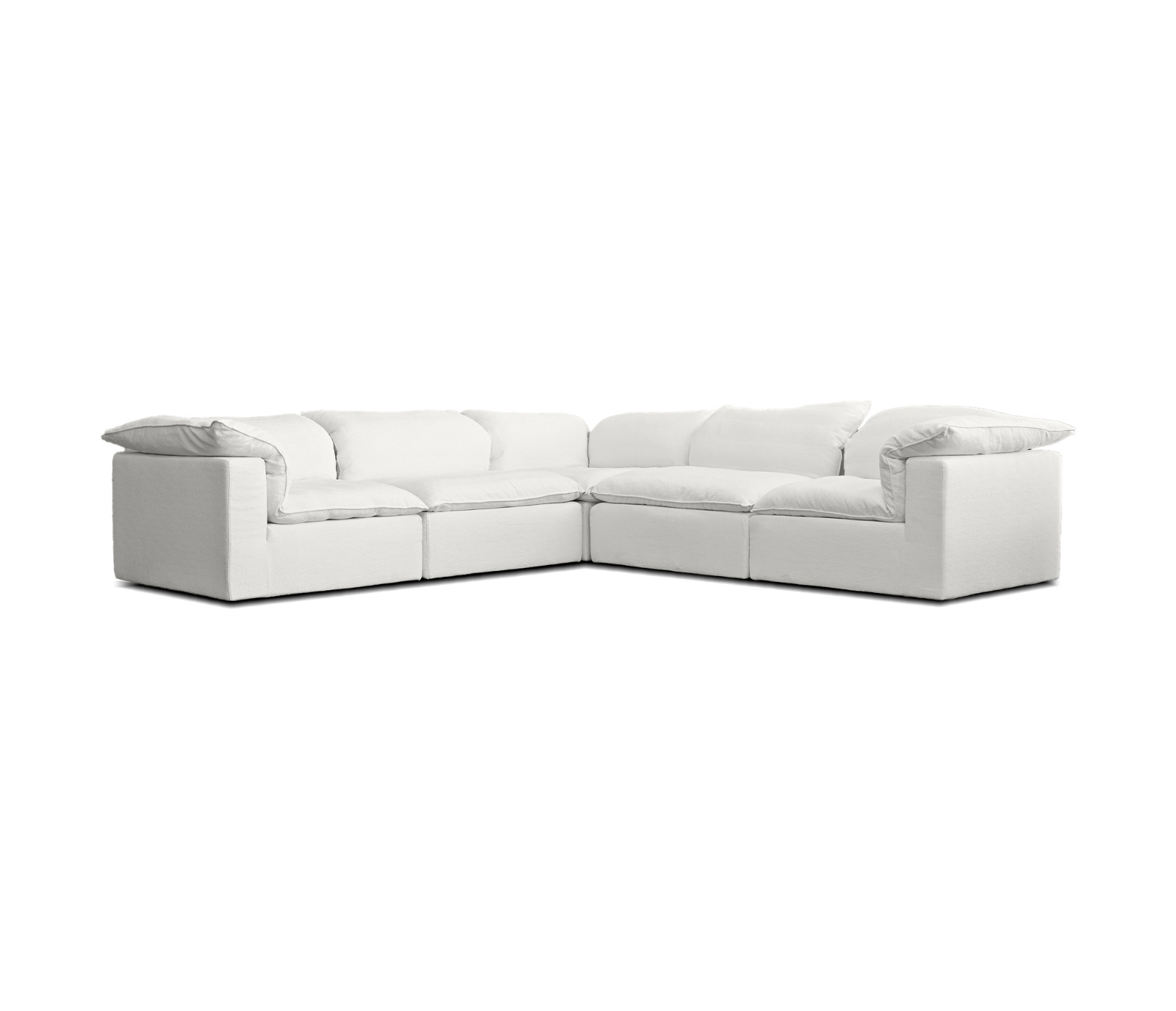 Cloud 99 - 5 Piece Sectional - Sea Shell Fabric