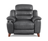 Dream Chair - Power Reclining w/ Power Headrest - Steel Grey Leather