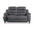 Dream Loveseat - Power Reclining w/ Power Headrests - Steel Grey Leather