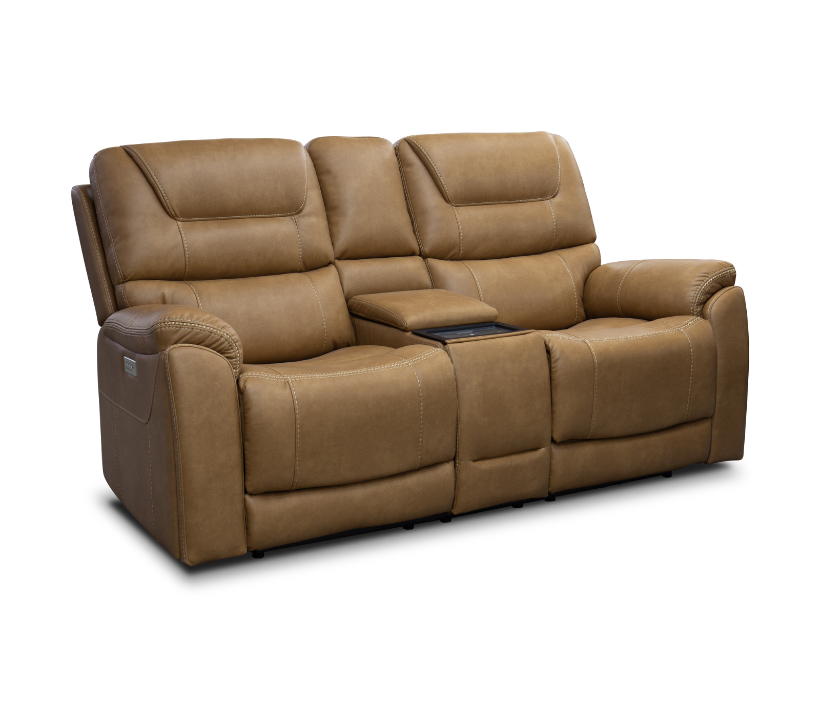 Eldorado Loveseat w/ Console - Triple Power - Saddle Fabric