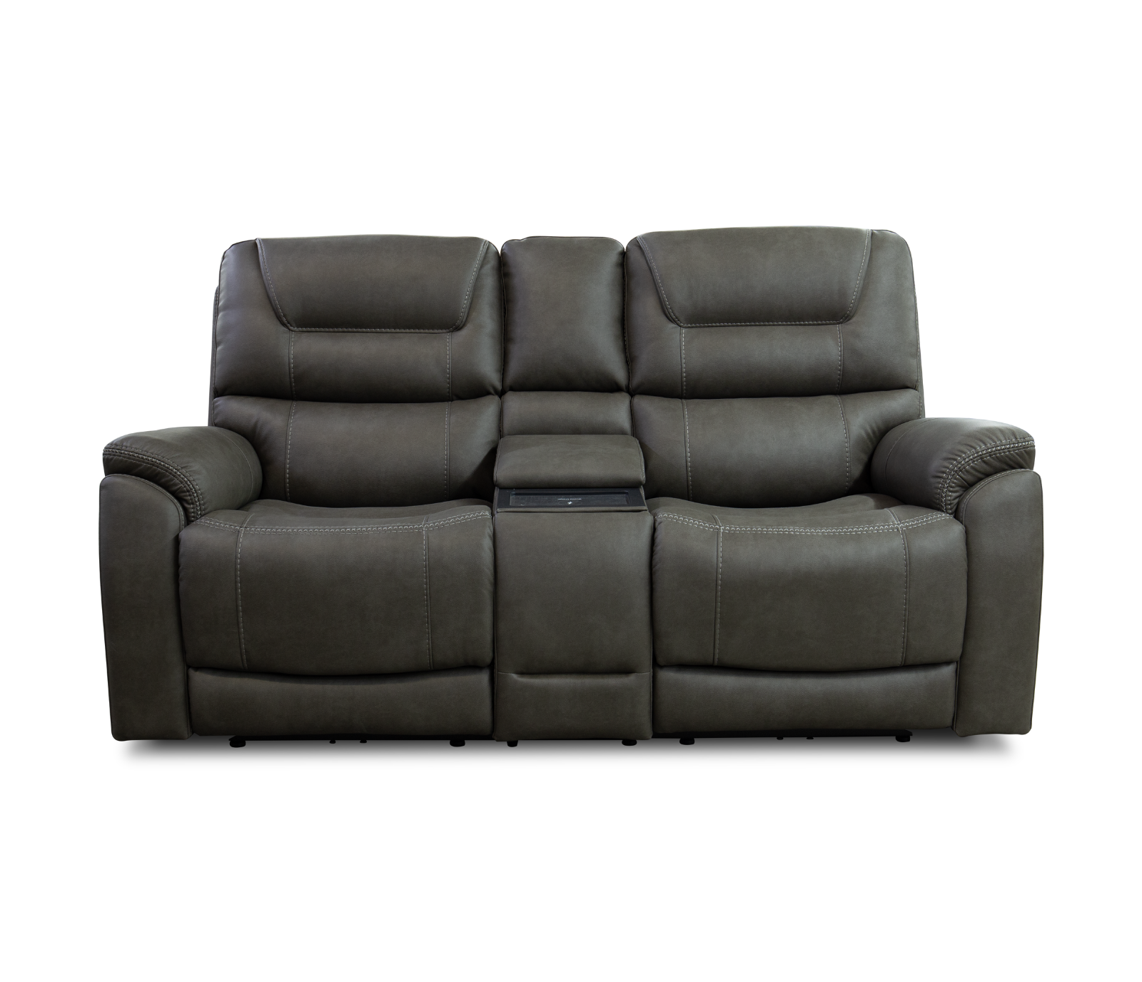 Eldorado Loveseat w/ Console - Triple Power - Smoke Fabric