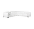 Florida 6 Piece Power Reclining Sectional - White Leather