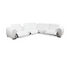 Florida 6 Piece Power Reclining Sectional - White Leather