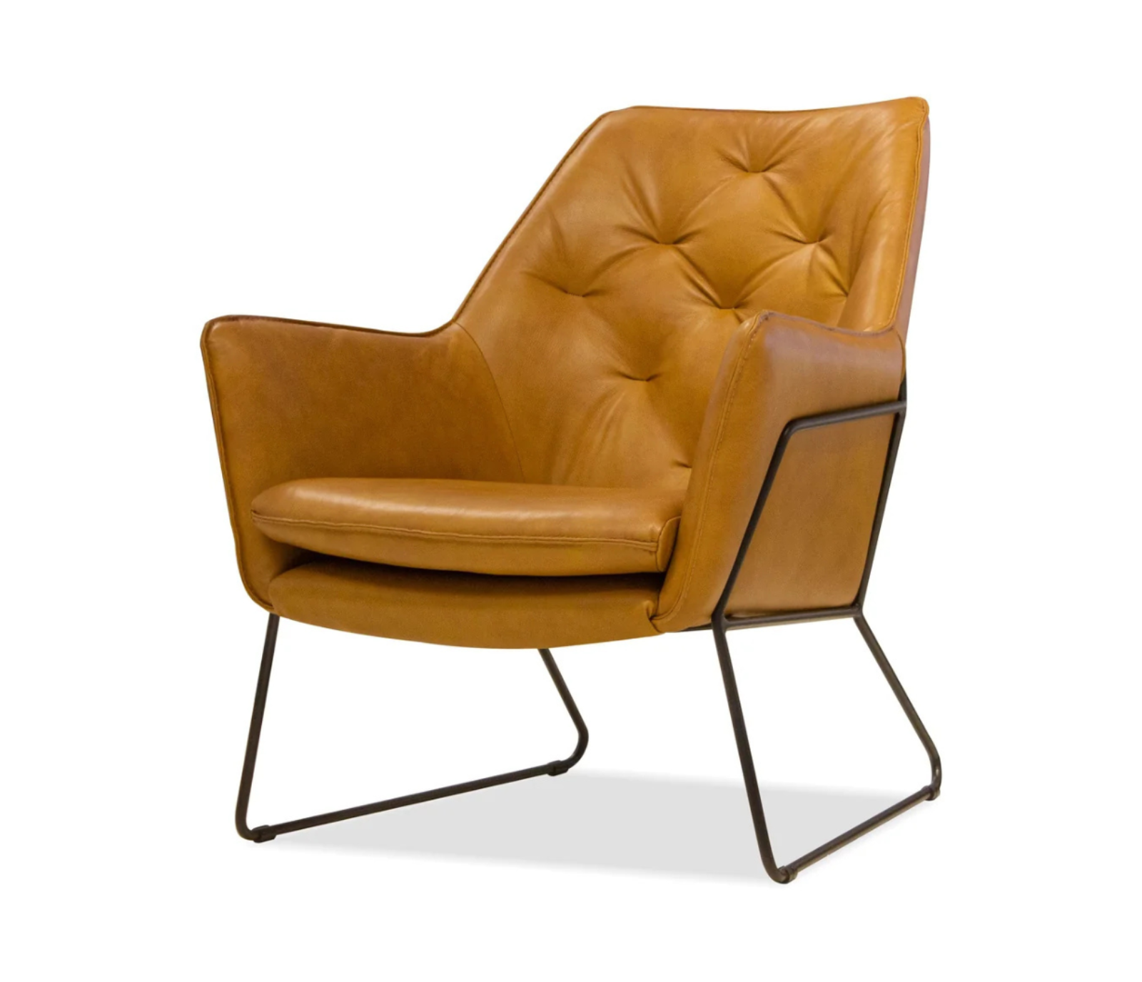 Jasmine Accent Chair - Whiskey Leather