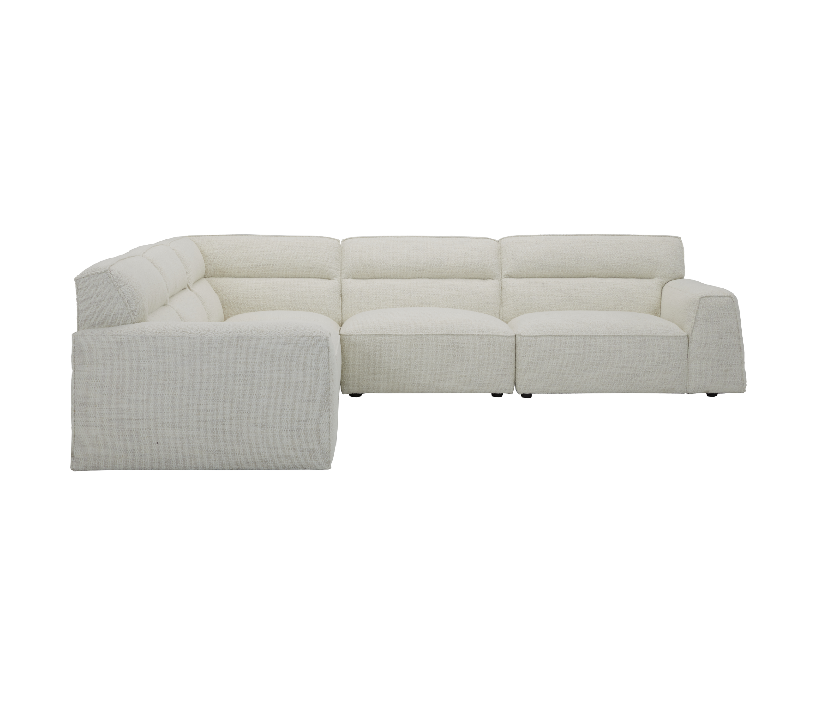 London 5 Piece Sectional - Pearl Fabric