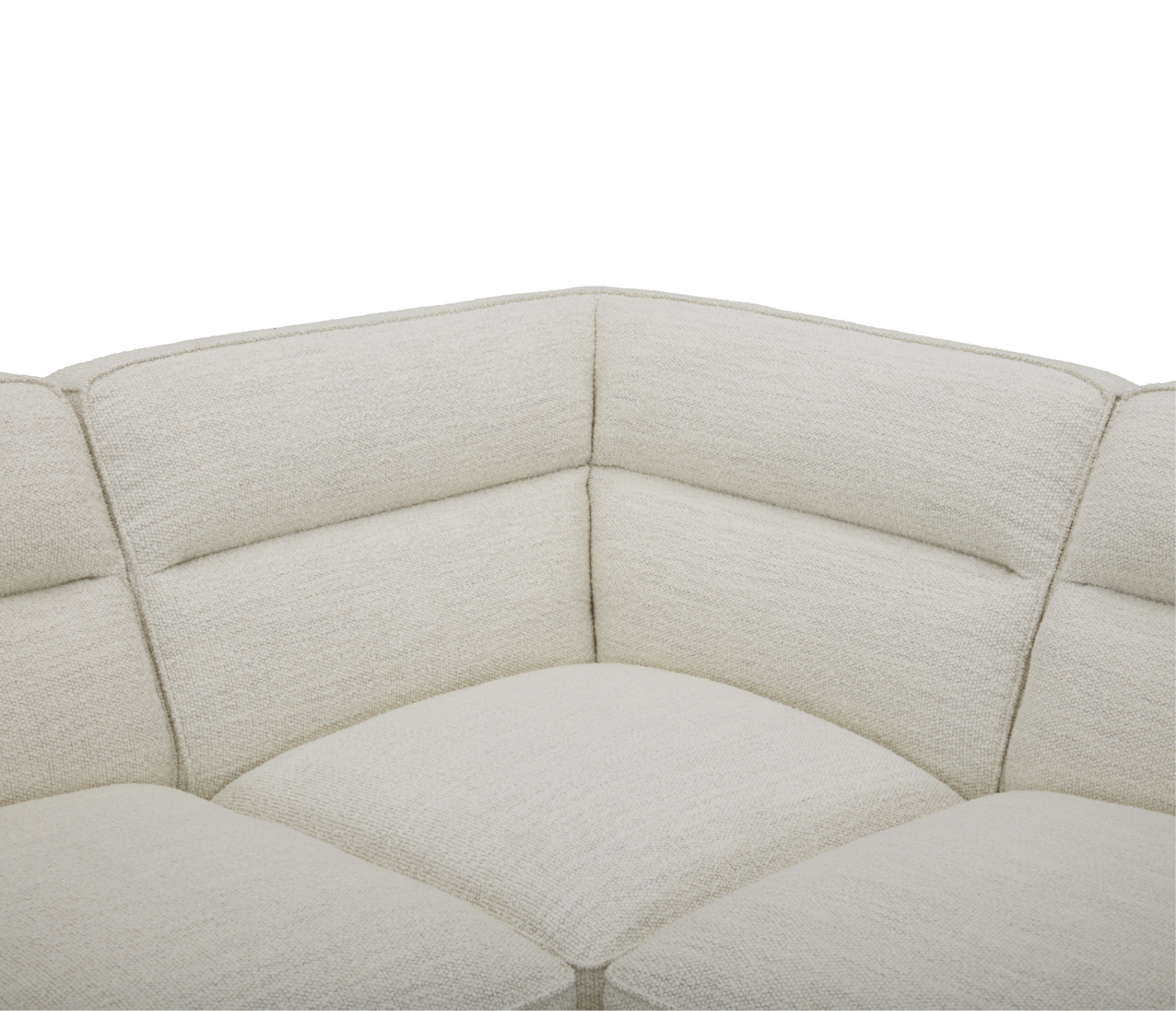 London 5 Piece Sectional - Pearl Fabric