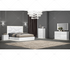 Pluto Upholstered Bed w/ LED Lights & Lift Storage - Snow White