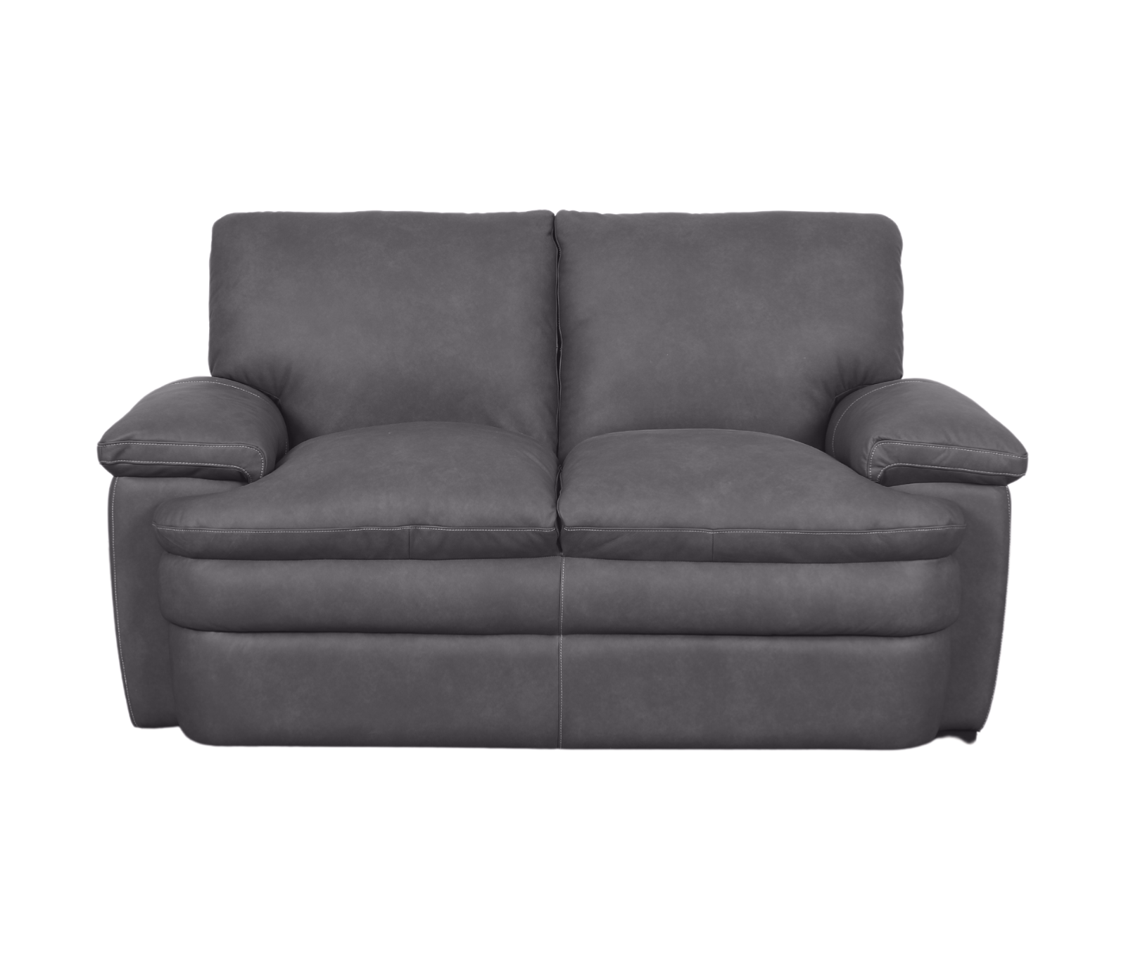 Sylvester Loveseat - Dark Grey Leather