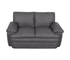 Sylvester Loveseat - Dark Grey Leather