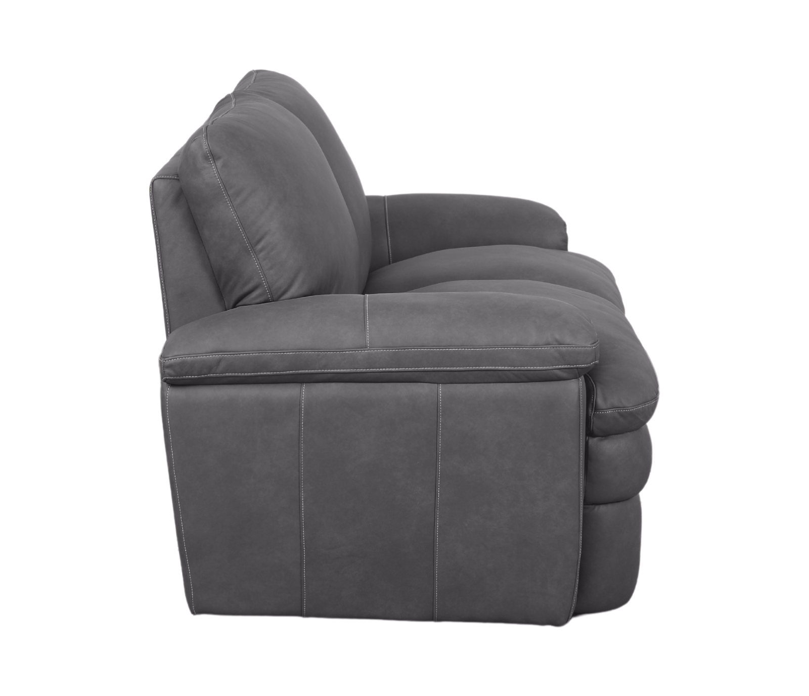 Sylvester Loveseat - Dark Grey Leather