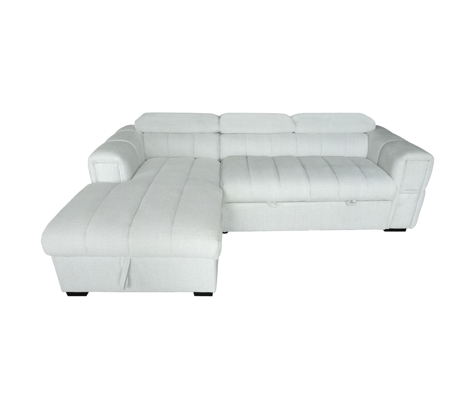 Michelin 2 Piece Sectional w/ Pull-Out Sleeper - Mare White Fabric
