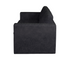 Vivica Sofa - Black Boucle Fabric