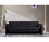 Vivica Sofa - Black Boucle Fabric