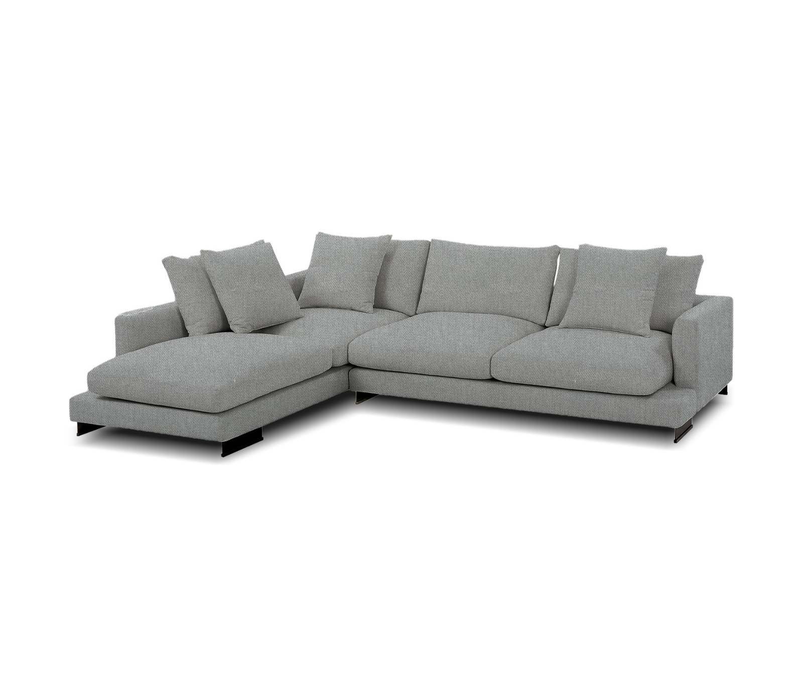 Weekender 2 Piece Condo Sectional - Grey Fabric