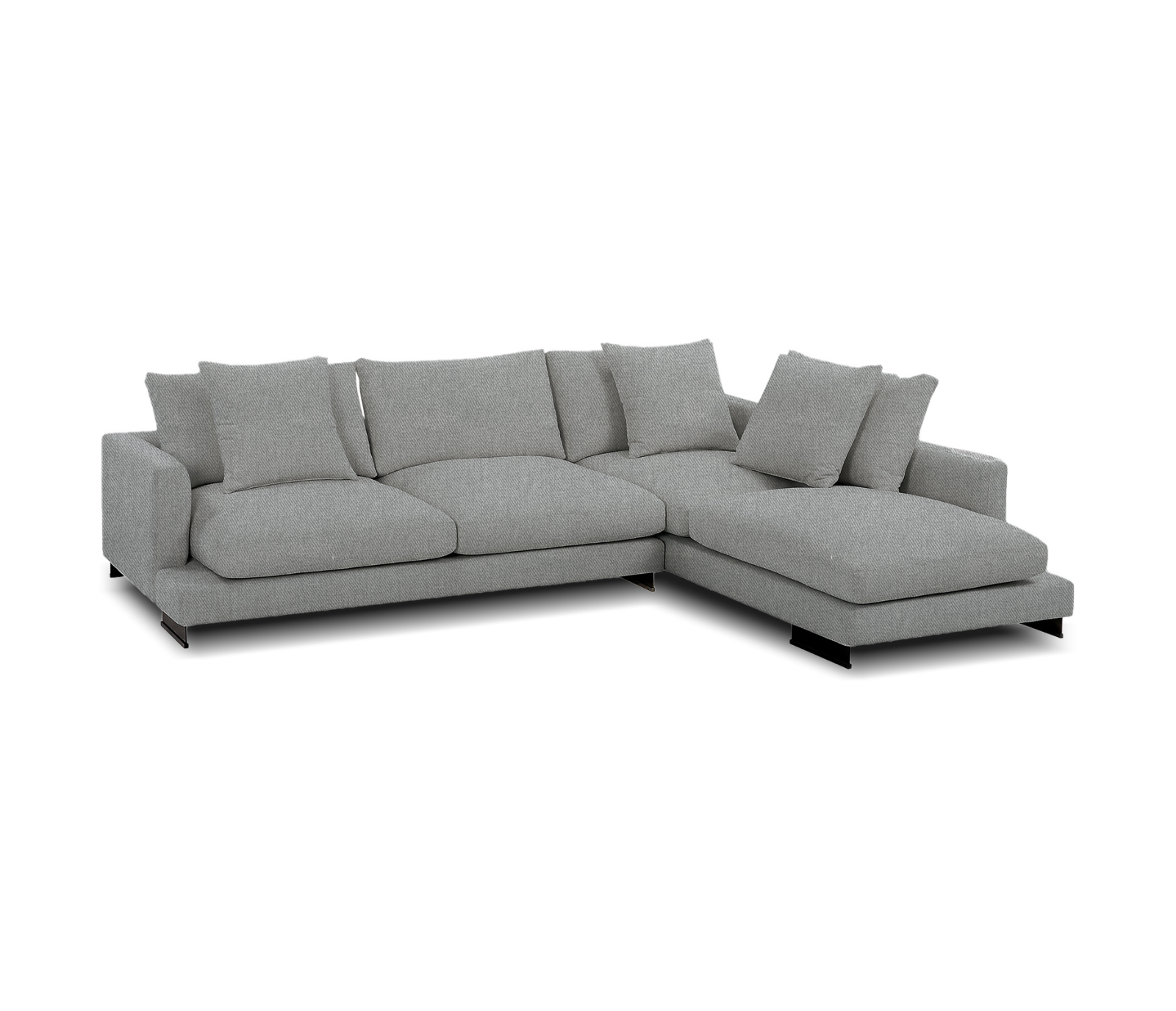 Weekender 2 Piece Condo Sectional - Grey Fabric