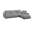 Weekender 2 Piece Large Sectional - Grey Fabric