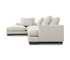 Weekender 2 Piece Large Sectional - Ivory Fabric