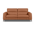 Zara Sofa - Power Reclining w/ Power Headrests - Pecan Brown Leather