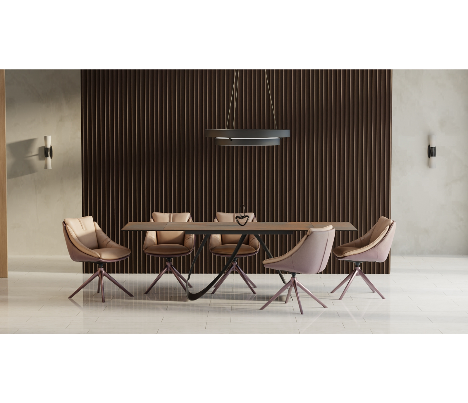 Signature 110" Dining Table - Oxide Brown