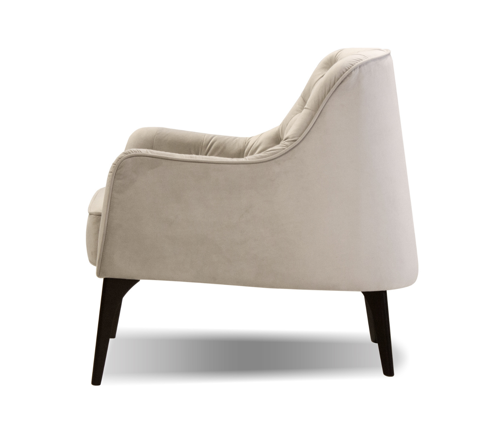 Ellington Accent Chair - Oyster Velvet Fabric