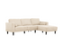 Reign 2 Piece Sectional - Oat Beige Fabric