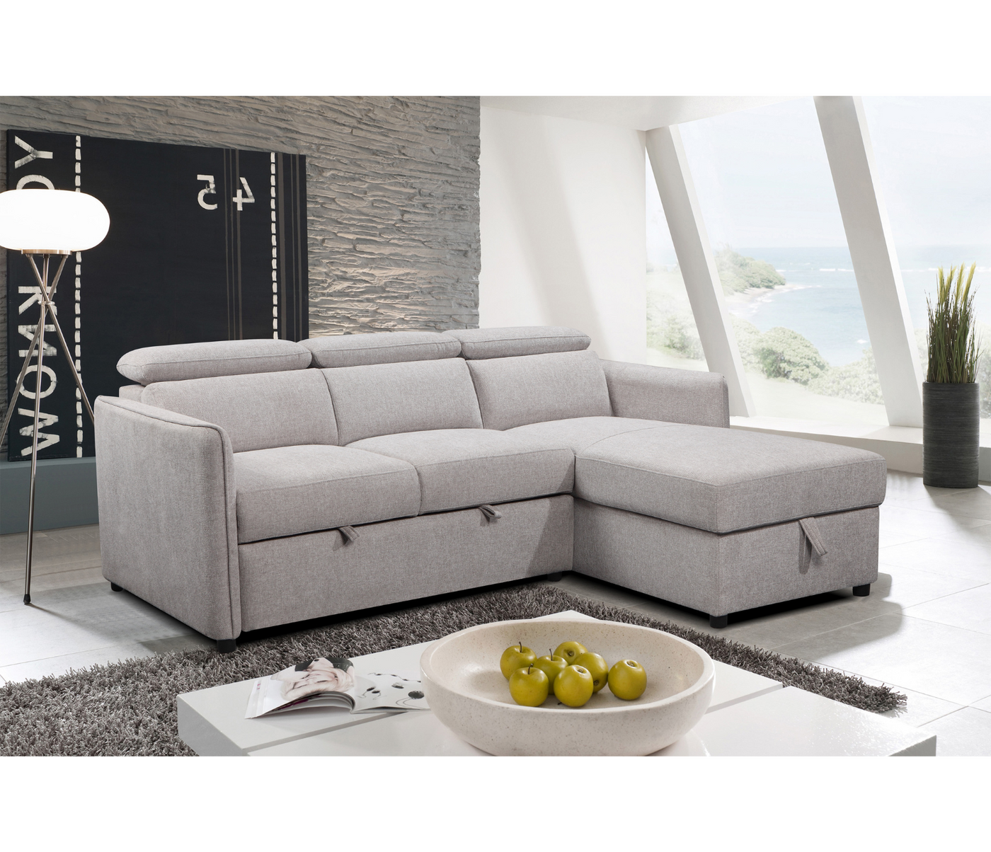 2 piece deals sectional with storage