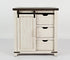 Madison County - Vintage White - 32" Barn Door Accent Cabinet